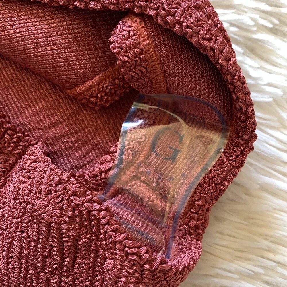 NWT Hunza G Domino one piece in metallic rosewood - Picture 3 of 8